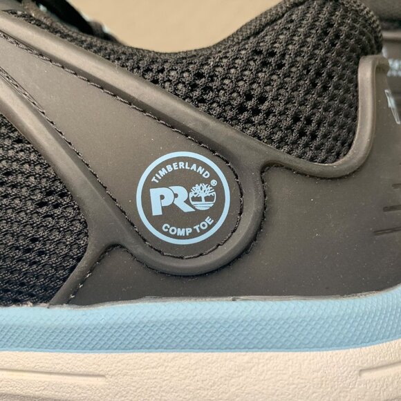 Timberland PRO Womans Size 11 Black & Blue Composite Sneakers Safety Toe - Picture 5 of 9